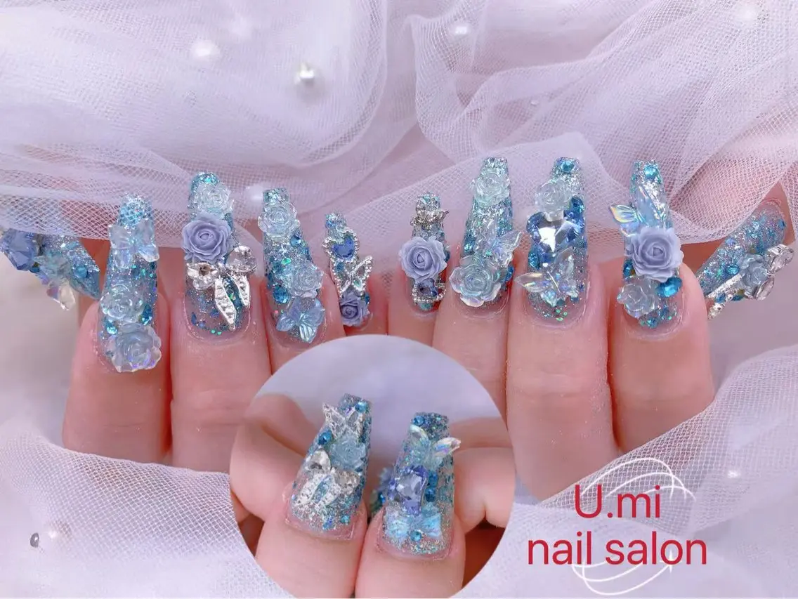 ネイル ボルドー チークネイル 長さ出し フレンチネイル ジェルネイル UMI ネイルサロン新宿🎀のネイルデザイン