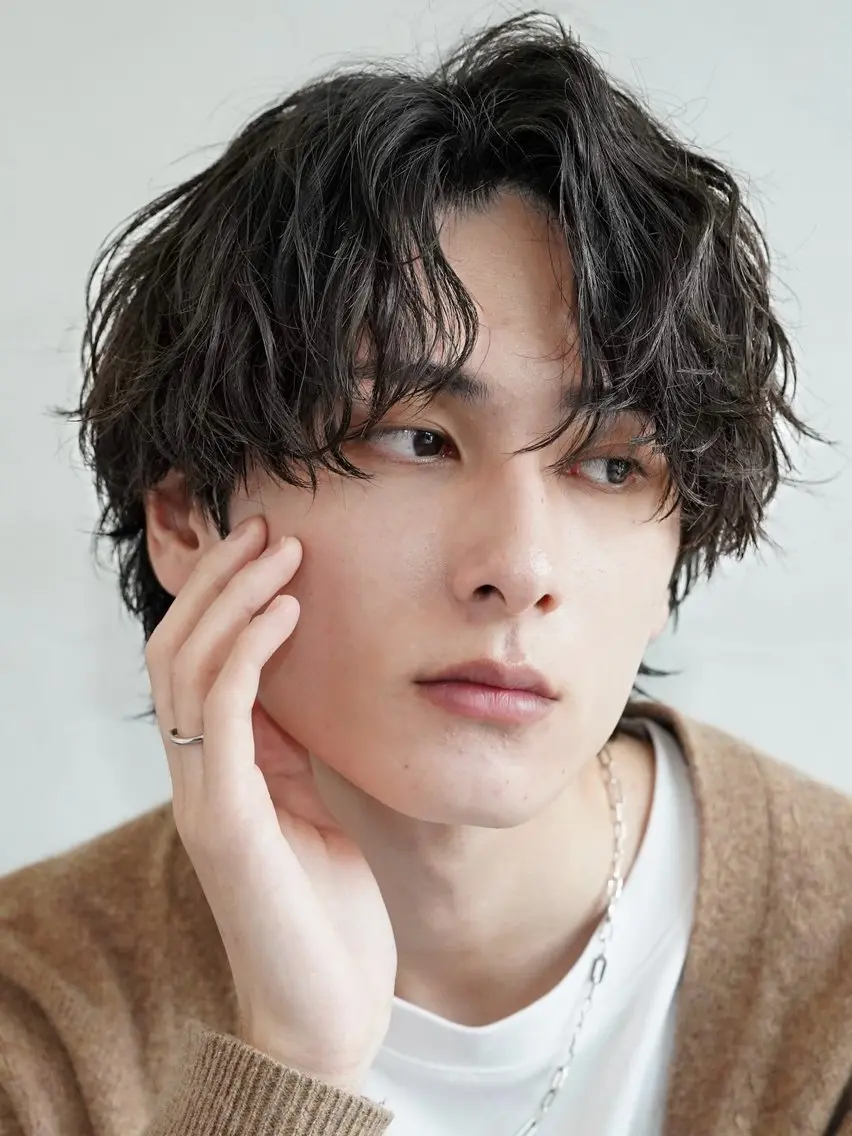ショート パーマ メンズ カット パーマ fifth/メンズ/ シャドウパーマ/星七のヘアスタイル