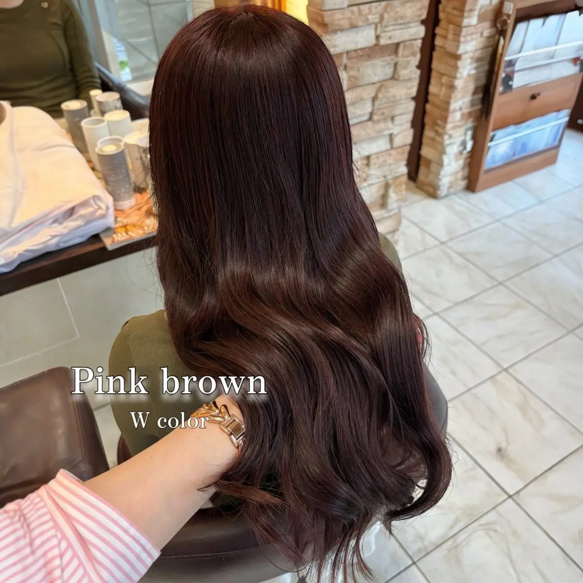 ロング カラー ブリーチ ブラウンカラー 透明感カラー ダブルカラー ブリーチなしカラー カット ヘアカラー トリートメント 🧸HARUNA 艶髪✨透明感🫧のヘアスタイル