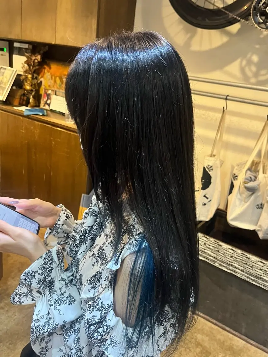 カラー ヘアカラー 松原 樹里のヘアスタイル