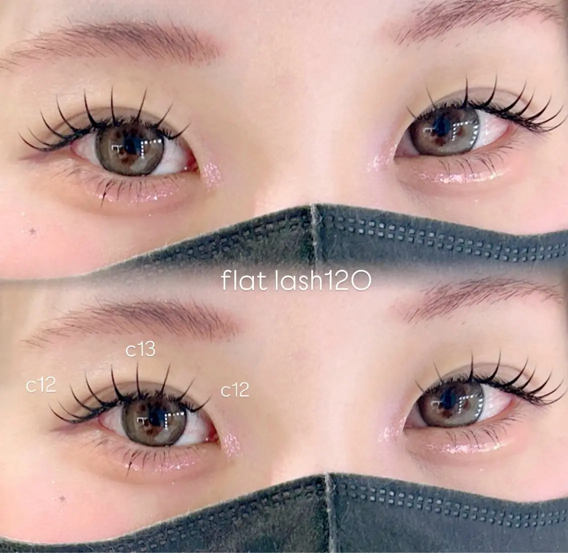 【ご新規様限定】フラットマットラッシュ(アイシャンプー付き) 120本の写真