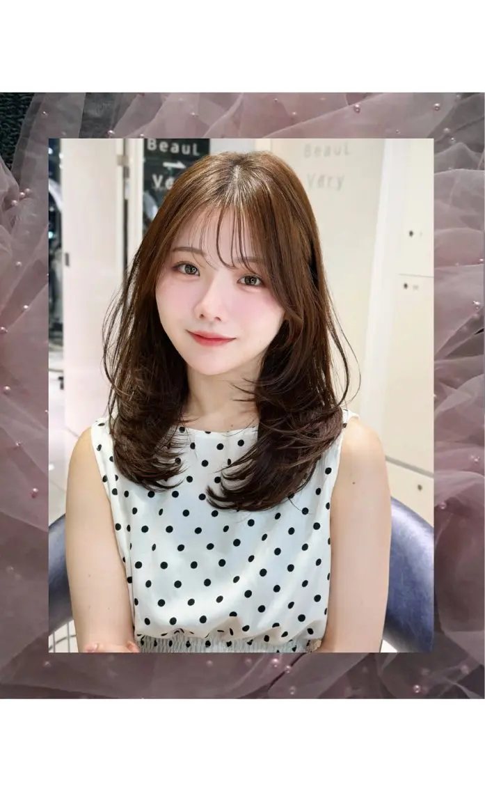 カラー ブラウンカラー ヘアカラー みゆ💫透明感 カラー／ヘアアレンジのヘアスタイル