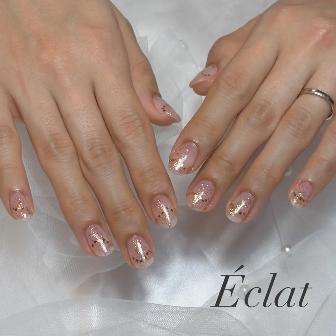 ネイル 持ち込み ハンドネイル nail salon Éclatのネイルデザイン
