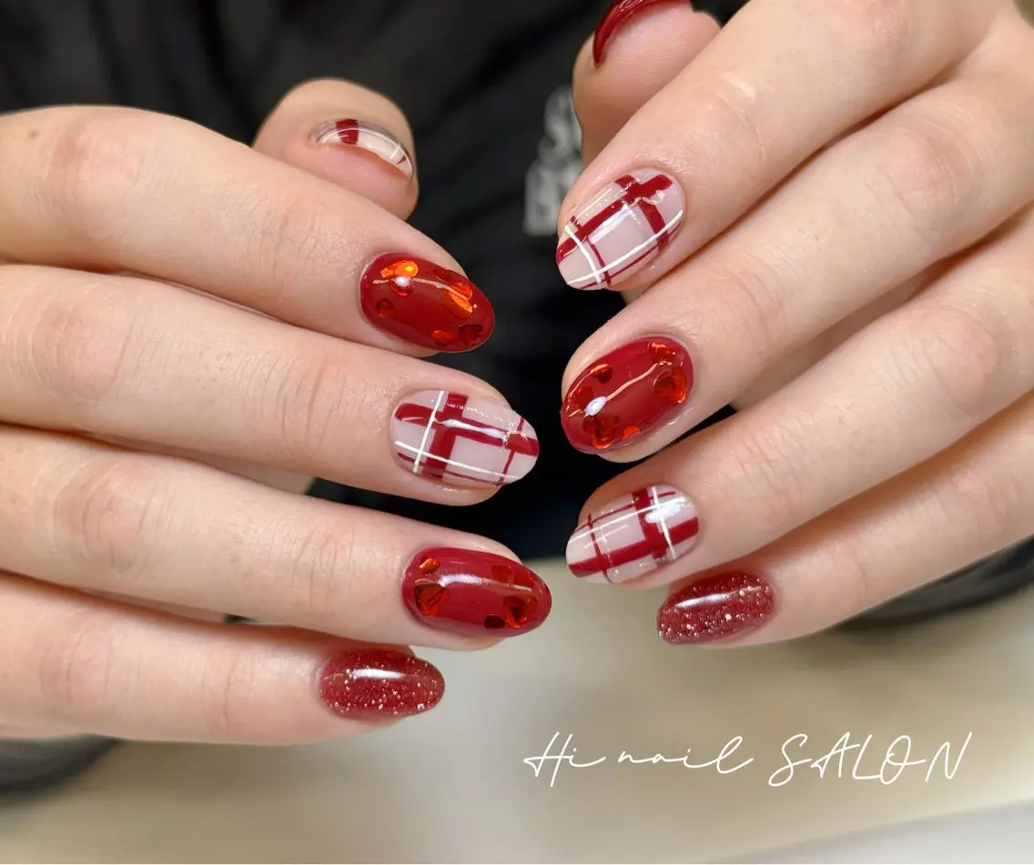 ネイル チークネイル フレンチネイル 韓国ネイル マグネットネイル 持ち込み LINEA.nail STUDIOのネイルデザイン