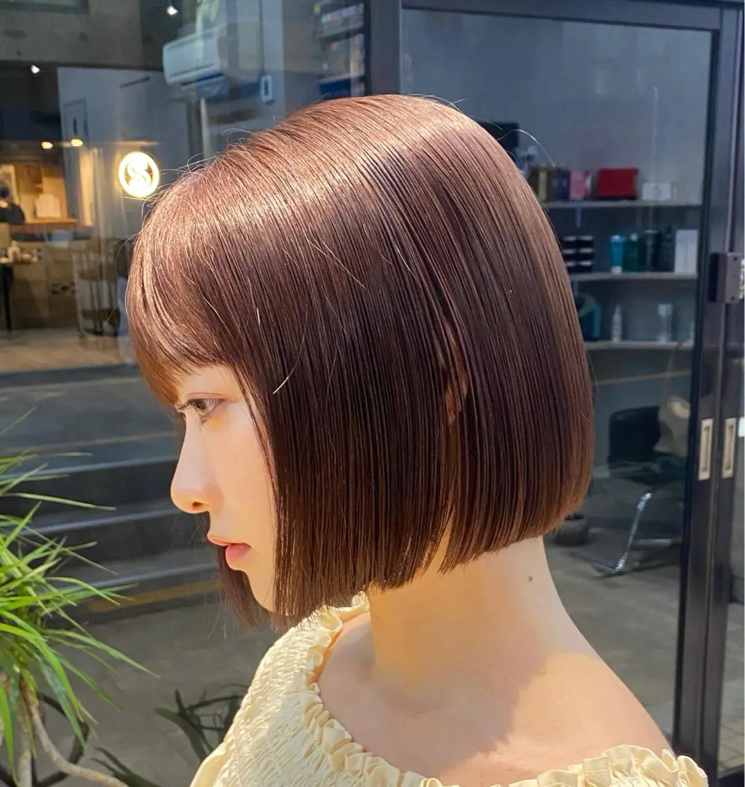 ショート カラー カット ヘアカラー トリートメント ✳︎透明感カラー✳︎ ボブ✳︎nanaのヘアスタイル