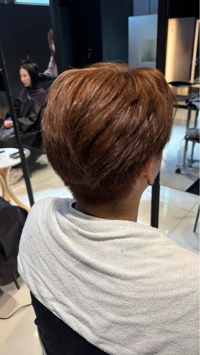 ショート カット ヘアカラー three_ ナオキのヘアスタイル