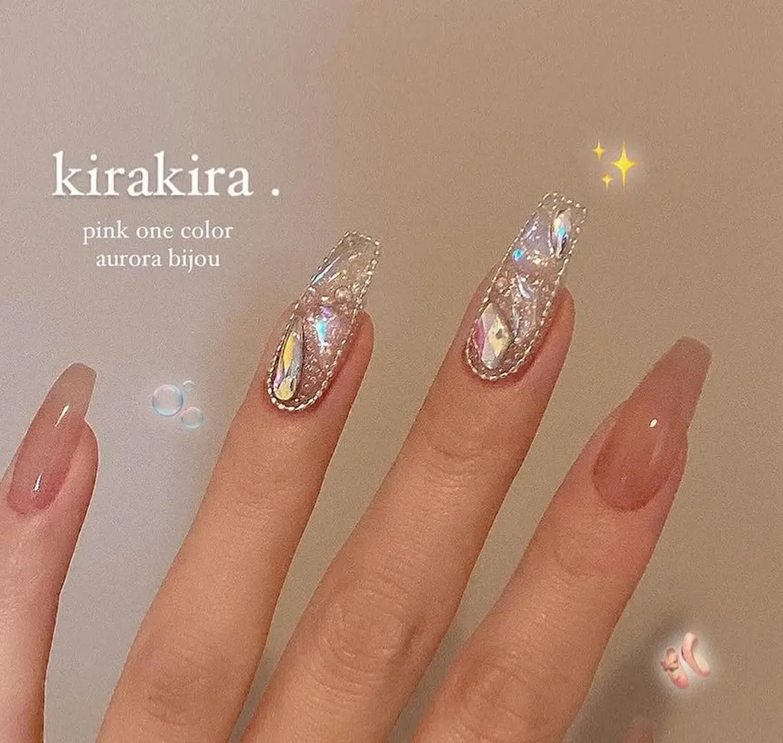 ネイル オーロラネイル ハンドネイル 韓国ネイル 新大久保 💅Ayumiのネイルデザイン