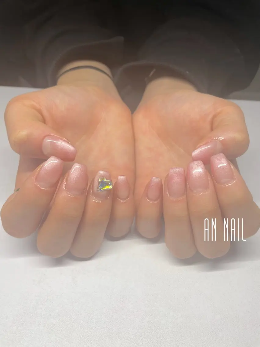 ネイル グラデーション ピンク ハンドネイル AN Nailのネイルデザイン