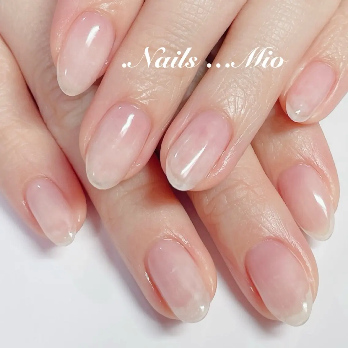 ネイル クリアネイル ジェルネイル ワンカラーネイル ハンドネイル ハンドケア .Nails Mio 赤羽西ネイルサロンのネイルデザイン