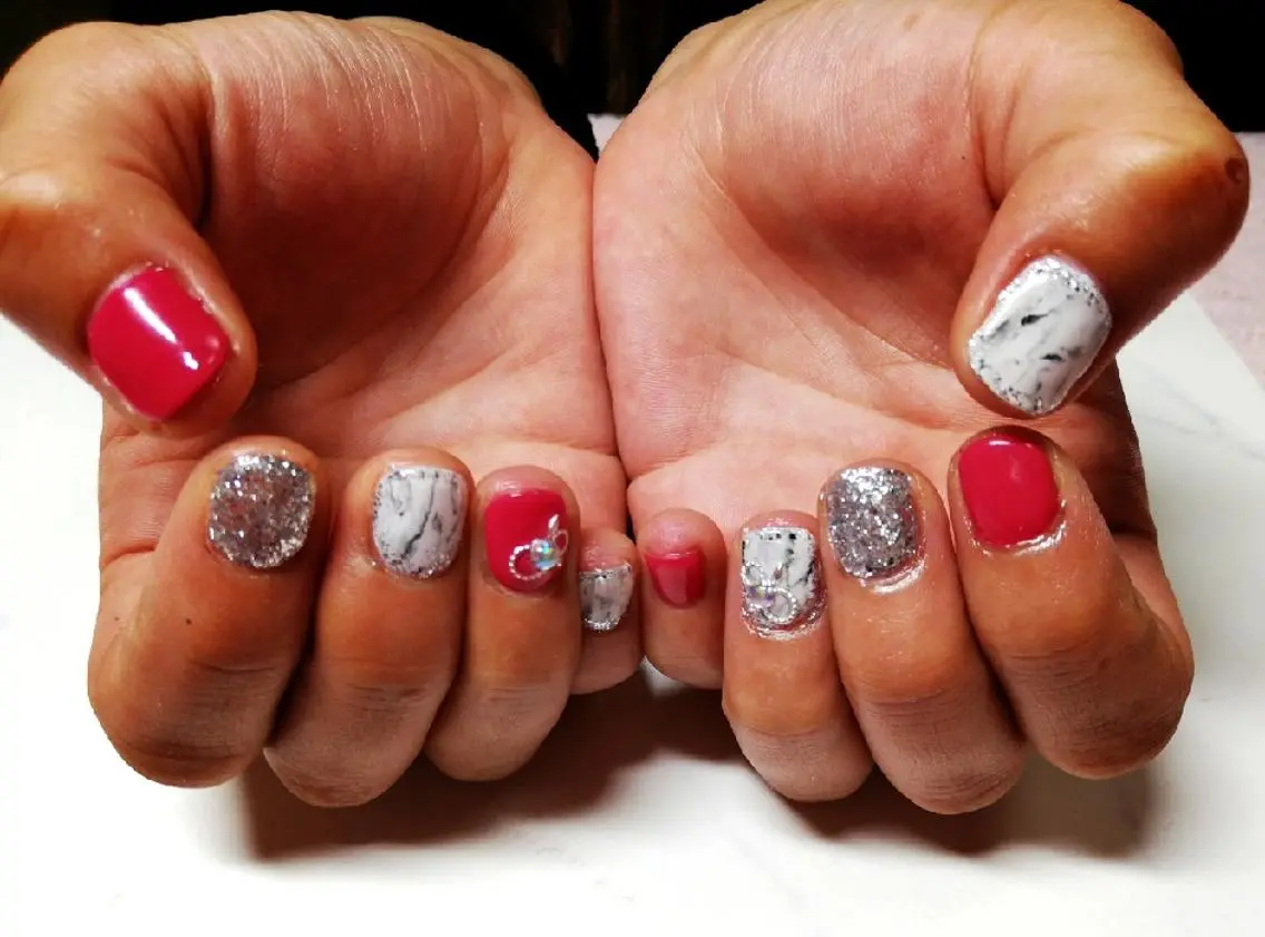 ネイル 大理石ネイル(マーブル) ハンドネイル Nail Salon macherieのネイルデザイン