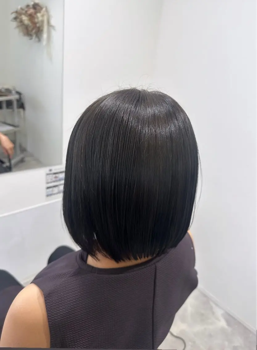 ミディアム 𝑴𝒐𝒓𝒊‎‪ /髪質改善/艶髪🖤のヘアスタイル