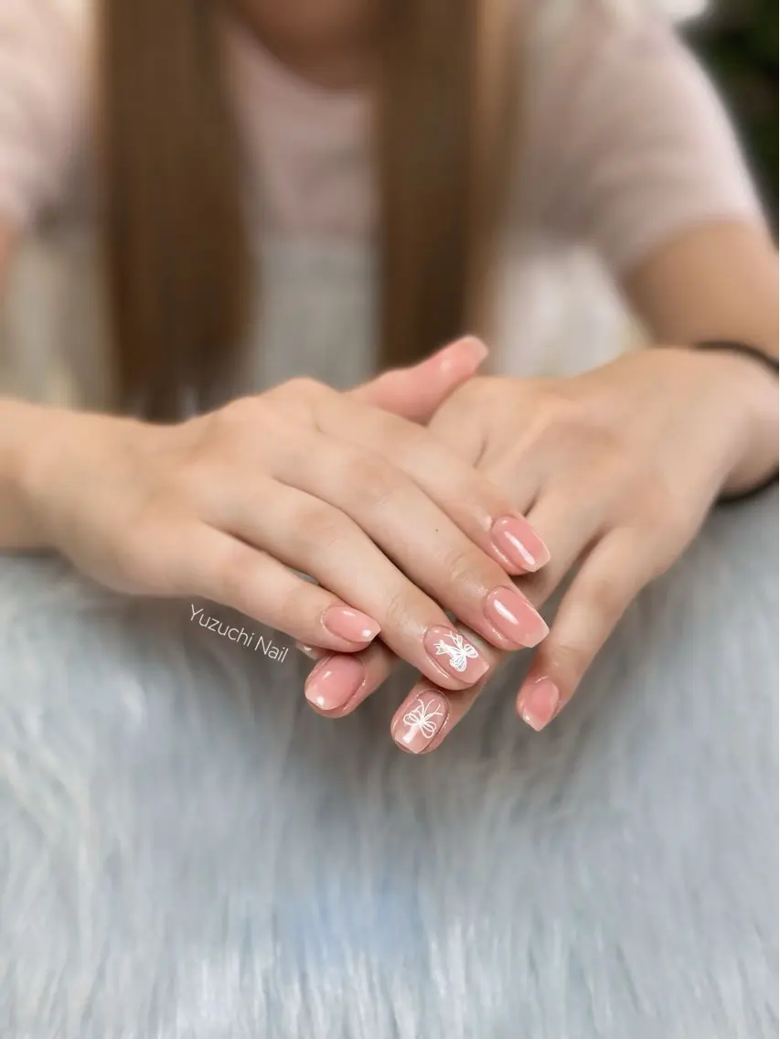 ネイル フットネイル 夏ネイル ワンホンネイル ハンドネイル ハンドケア Yuzuchi Nailのネイルデザイン