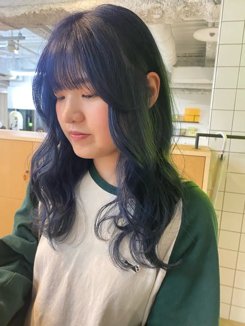 ロング カラー ブリーチ カット ヘアカラー LUVISM新潟🎀 透明感カラー/ミユのヘアスタイル