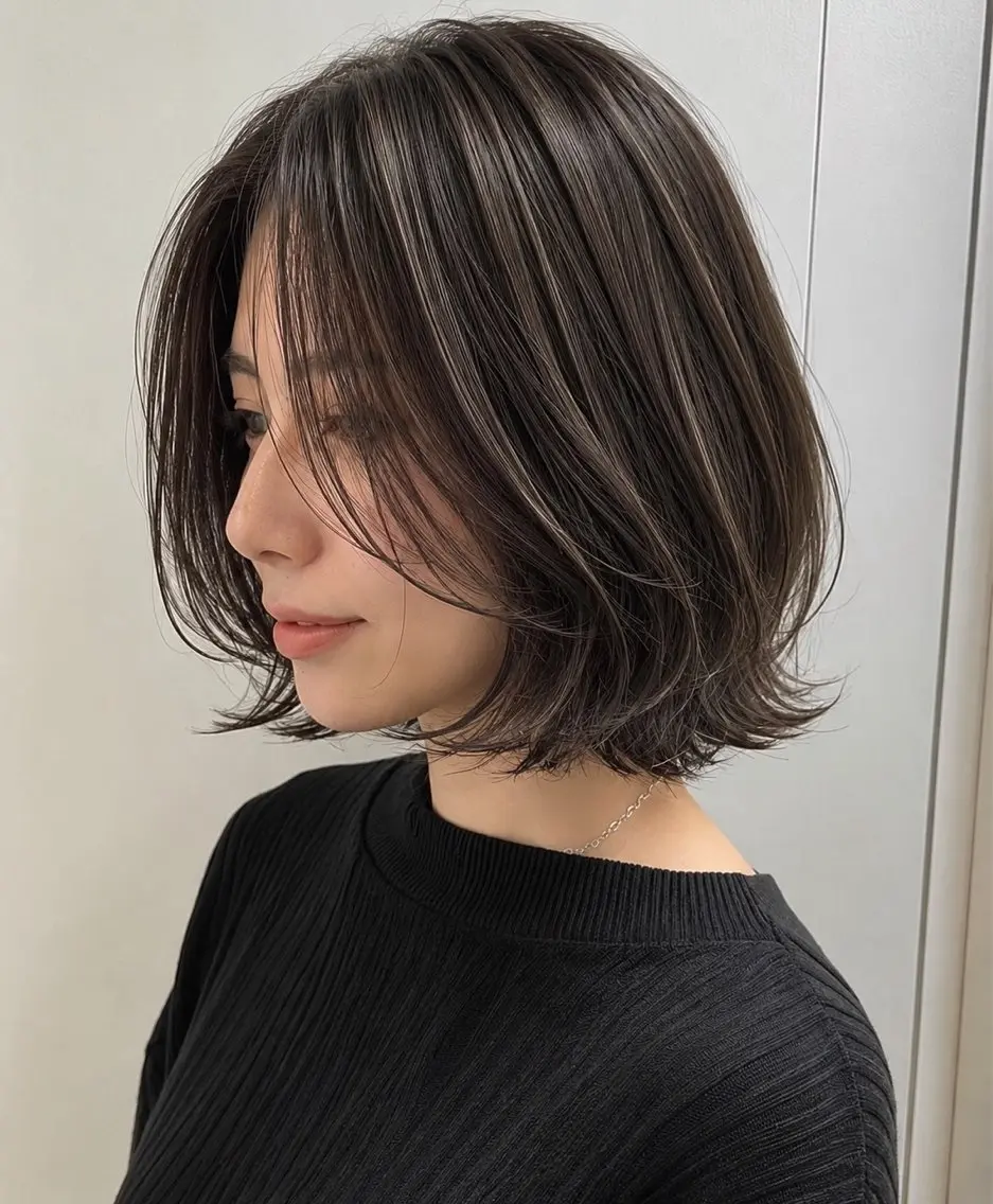 ミディアム カラー ヘアカラー トリートメント 佐藤優晟/カラー/ 癖毛ショート/表参道のヘアスタイル