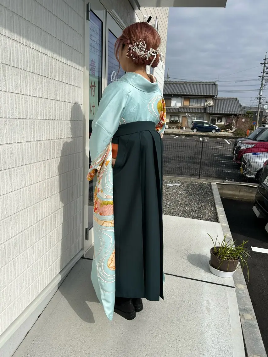 着付け アミオーガニック カラーのヘアスタイル