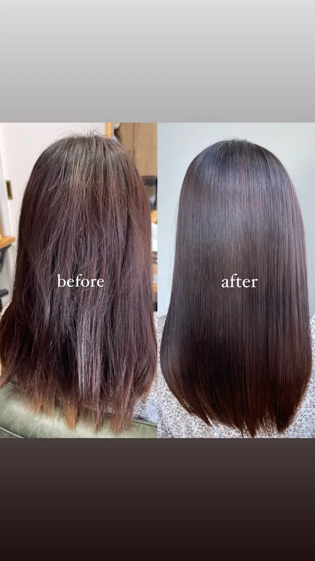 銀座：似合わせカラー オリーブ🫒アレンジのヘアスタイル