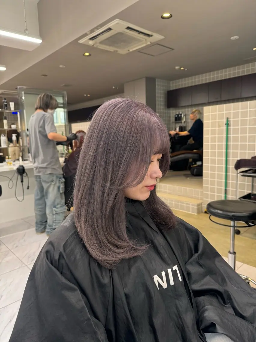 ミディアム カラー ヘアアレンジ Over hair_ misakiのヘアスタイル