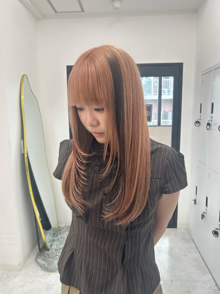 ロング カラー カット ヘアカラー 🥀YUIHA🥀 テザインカラー♥のヘアスタイル