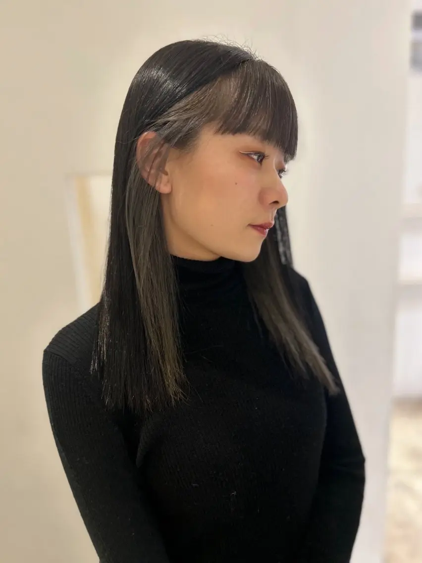 セミロング カラー インナーカラー はな ∕カットモデル募集中のヘアスタイル