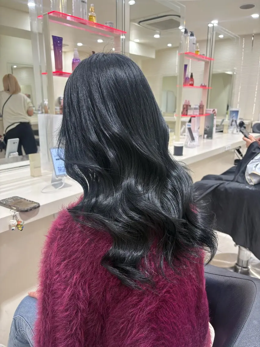ロング カラー ヘアアレンジ カット ヘアカラー 💟RINNA 艶カラー💟のヘアスタイル