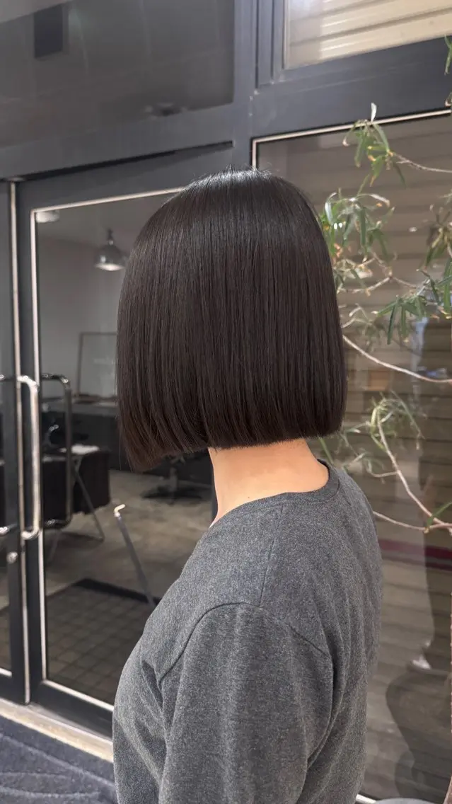 ミディアム 縮毛矯正 NAVY miyoshiのヘアスタイル