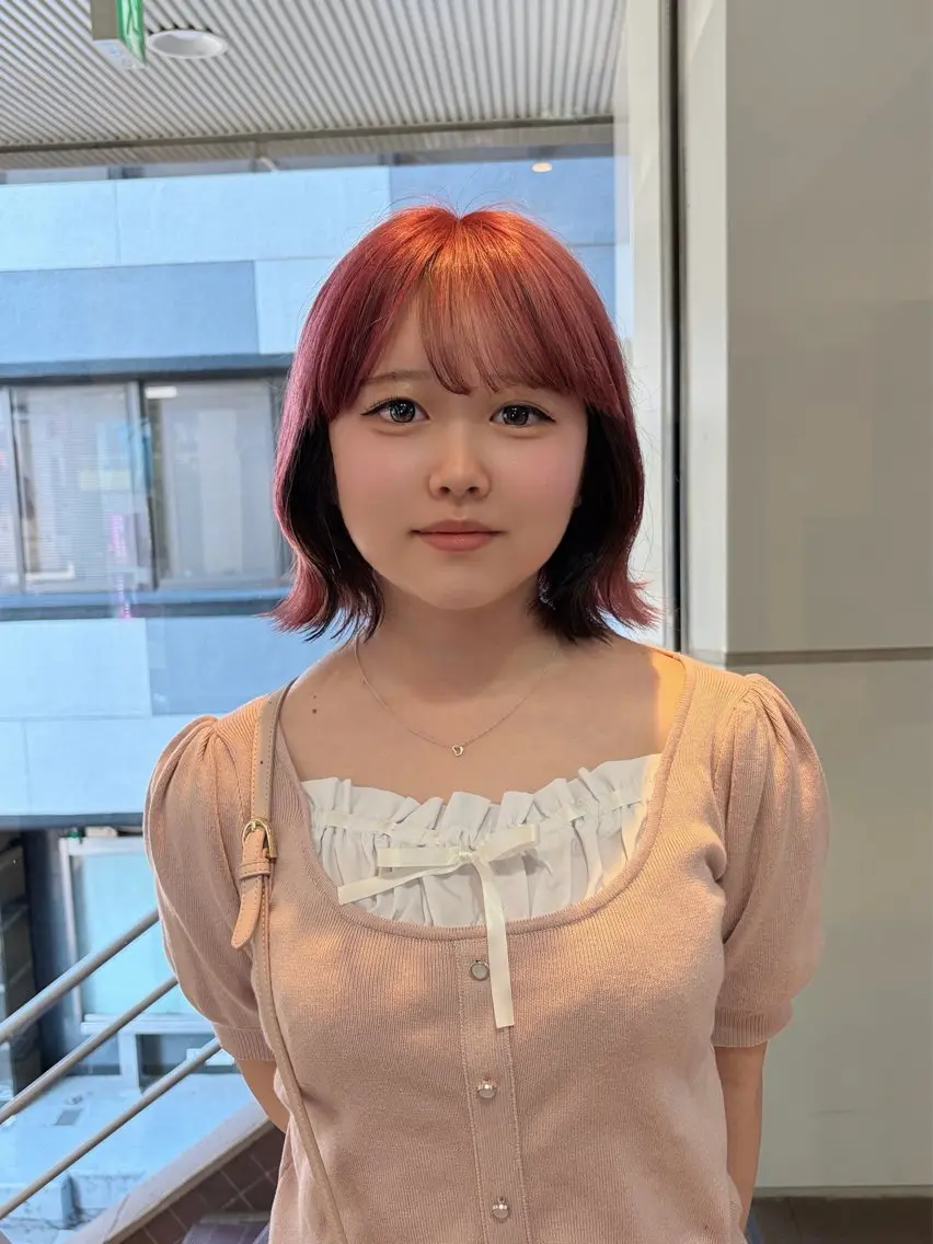 ミディアム カラー ヘアカラー トリートメント 甲斐 司のヘアスタイル