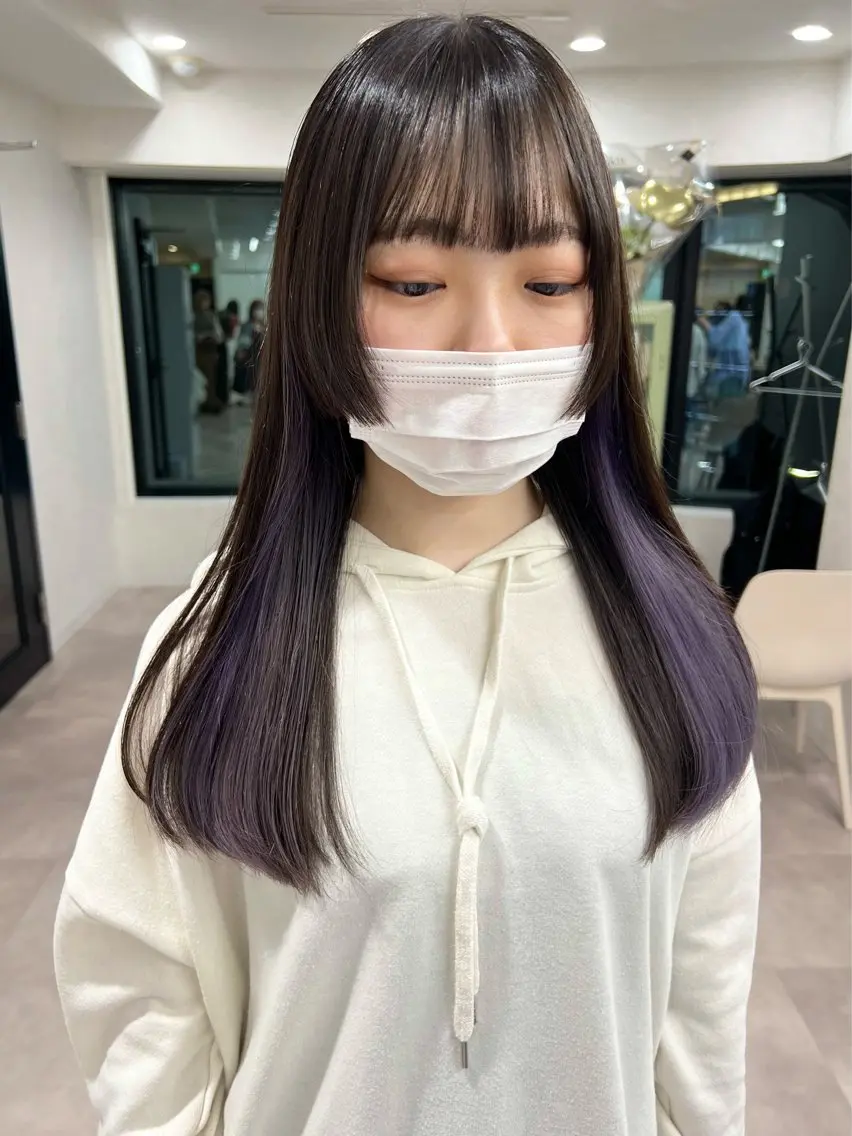 ロング カラー カット ヘアカラー トリートメント ダブルカラー🩰 CHIHIRO👒のヘアスタイル