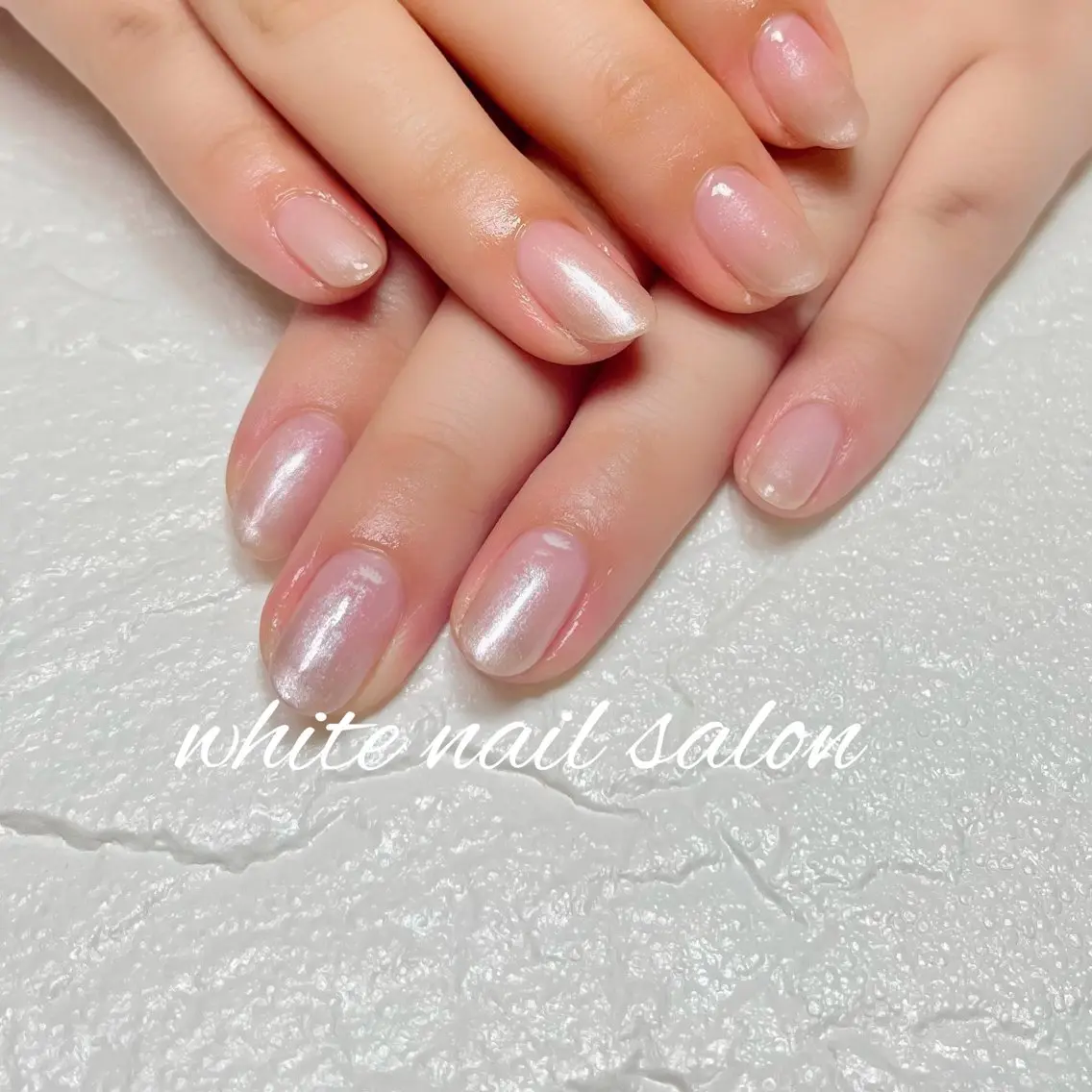 ネイル ラメ(グリッター) シンプルネイル white nail salonのネイルデザイン