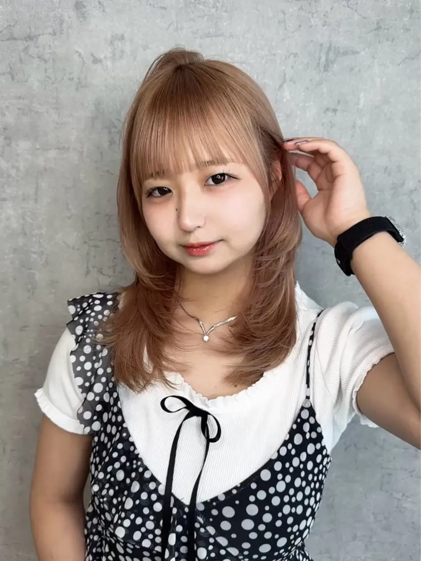 【韓国艶髪カラー】ケアカラー＋ダブルヒト幹細胞トリートメントの写真