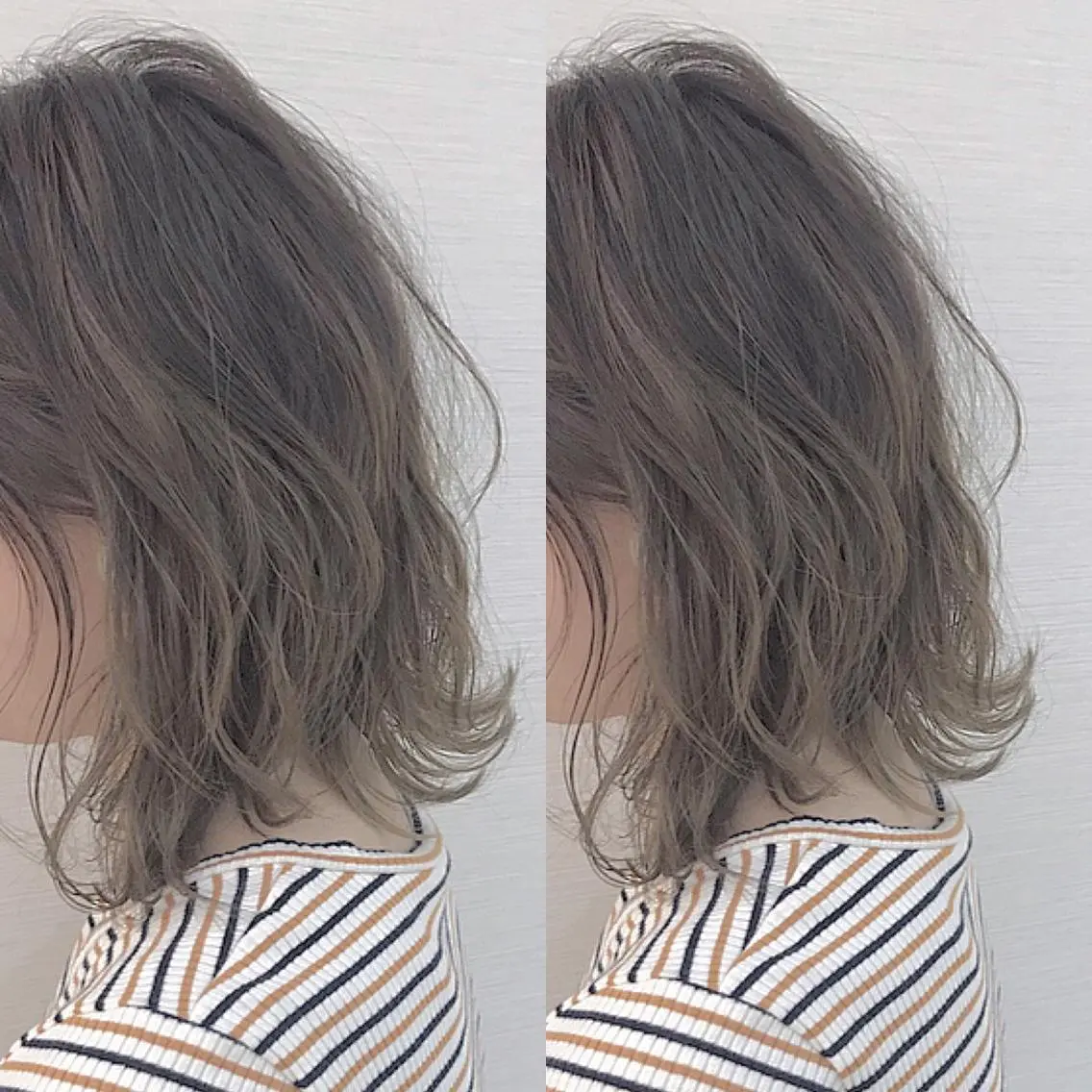 ミディアム カラー バレイヤージュ イルミナカラー レイヤーカット kohana 🎀韓国ヘア🎀🤍のヘアスタイル
