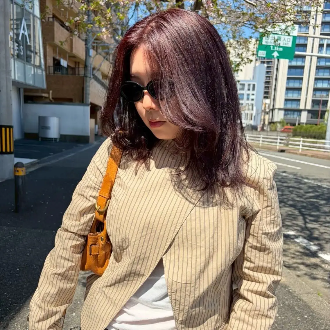 ミディアム カラー ラベンダーカラー カット ヘアカラー トリートメント qpula クプラのヘアスタイル
