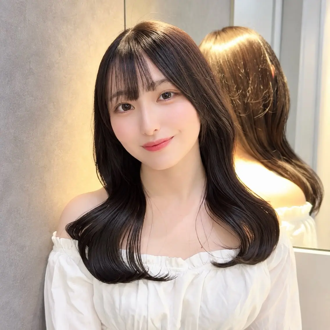 セミロング カラー カット kouta/レイヤー /巻ける縮毛矯正🪽のヘアスタイル