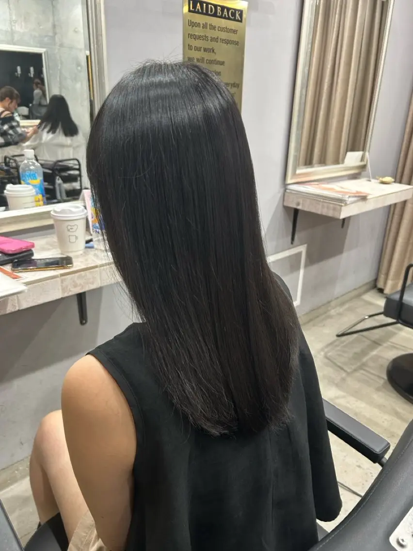 ロング カラー ヘアカラー 白髪染めモデル 募集🤍ྀི麗央のヘアスタイル