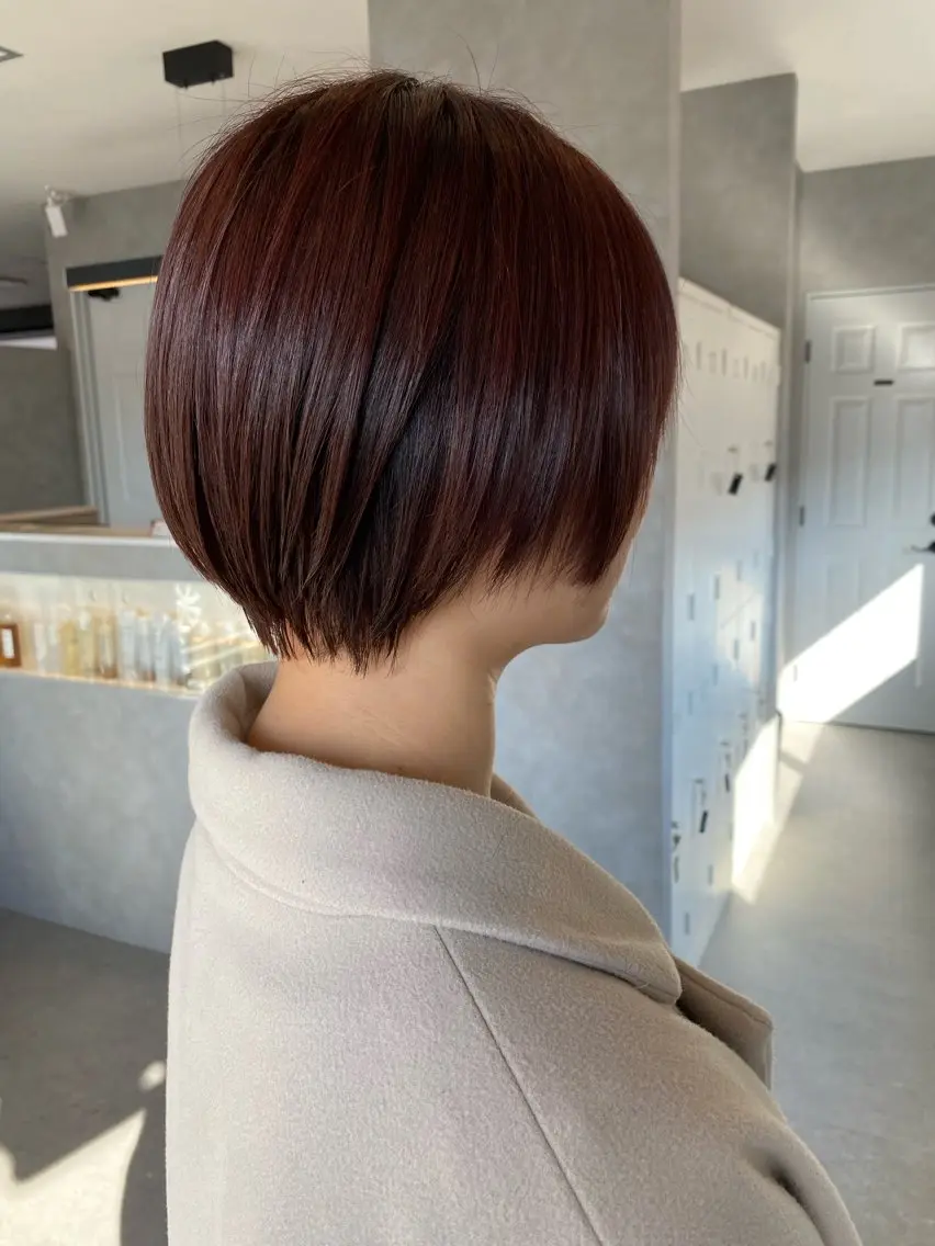 ショート カラー 白井 音羽のヘアスタイル