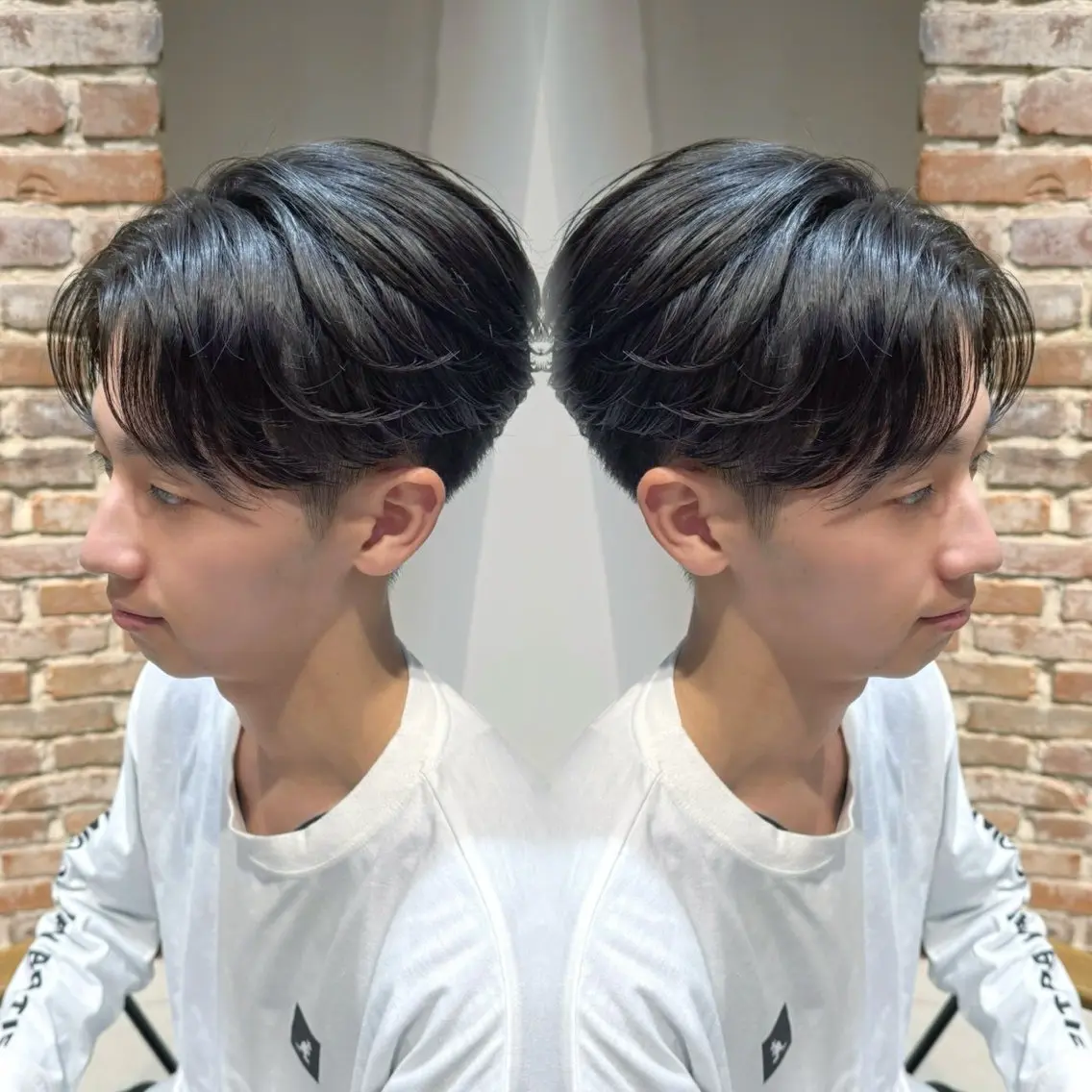 メンズ りき カラー縮毛 レディースも可能のヘアスタイル