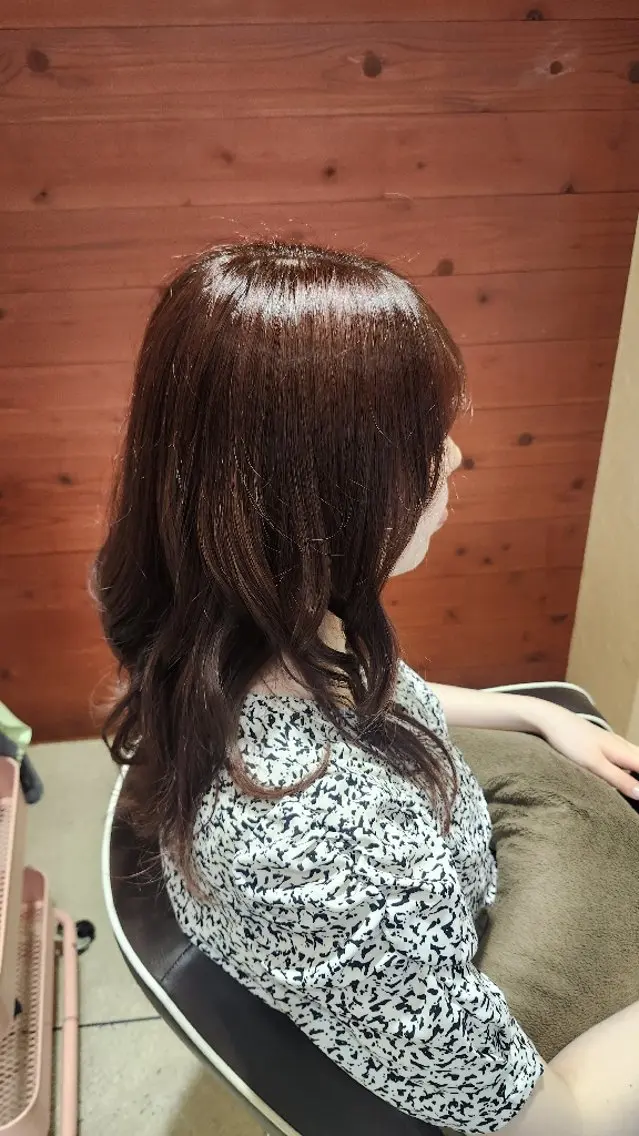 セミロング カット ヘアカラー トリートメント 暖色カラー/髪質改善 /メンズ🧡莉南のヘアスタイル