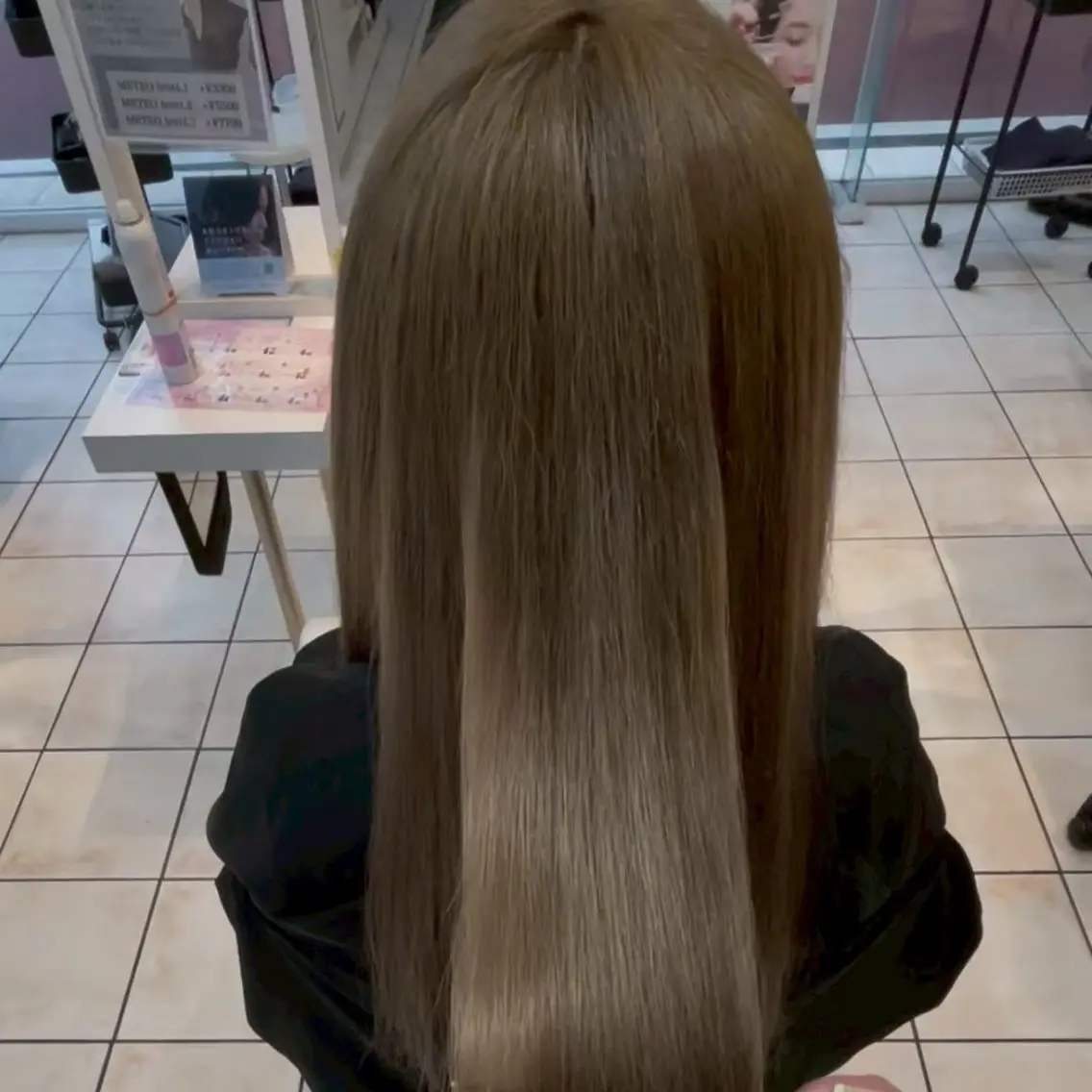 ロング カラー 縮毛矯正/ワンカラー モデル募集🫧田村のヘアスタイル