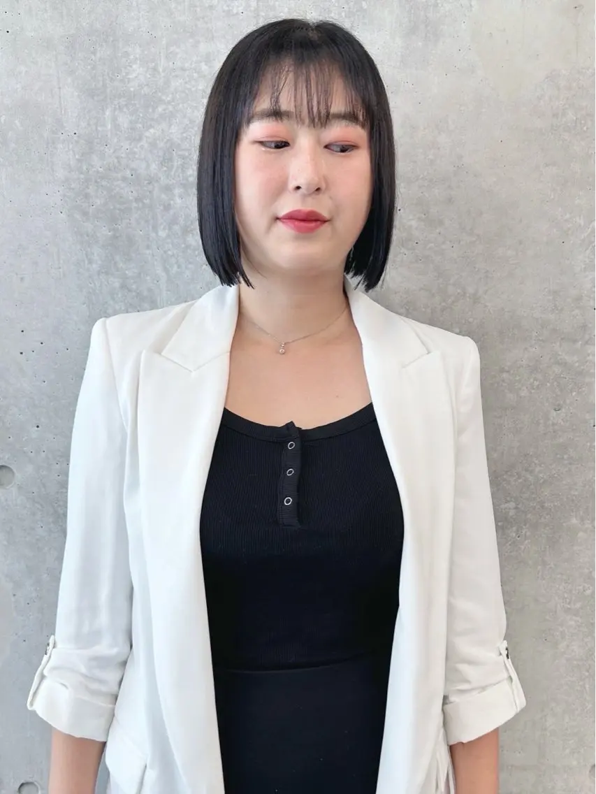 ショート カット ヘッドスパ ボブ/ゆるふわ ボブパーマ/とういのヘアスタイル