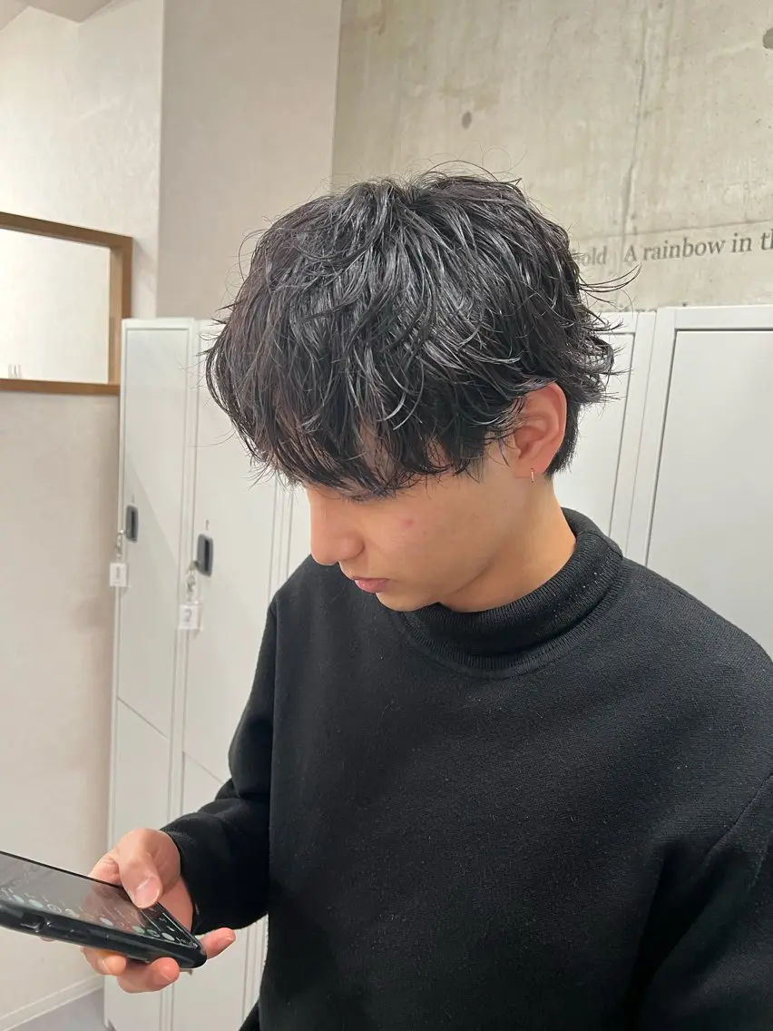 メンズカット＋パーマの写真