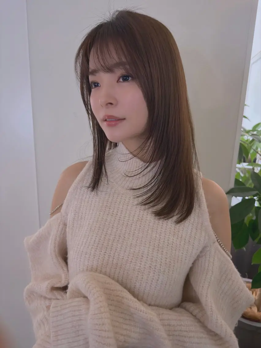期間限定【SNS用撮影あり素髪からきれい】カット+カラー+髪質改善トリートメントの写真