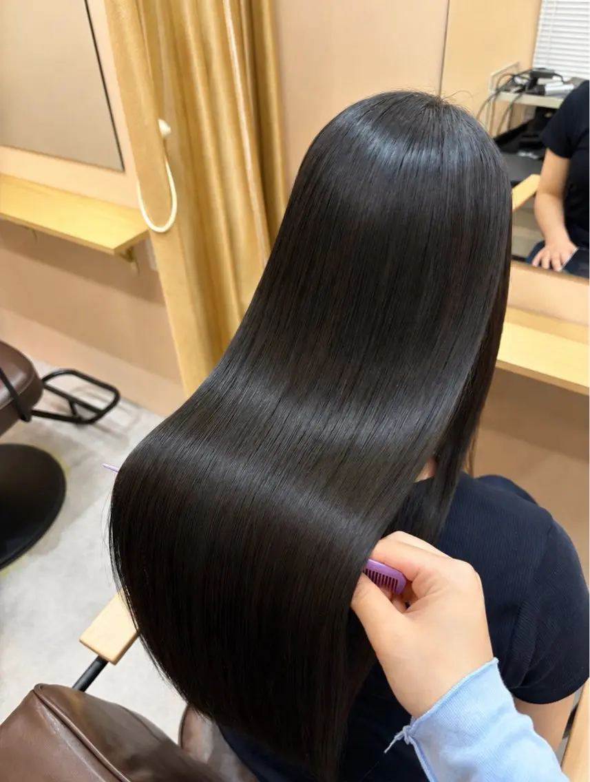 ロング 縮毛矯正 [lani ] konatsuのヘアスタイル
