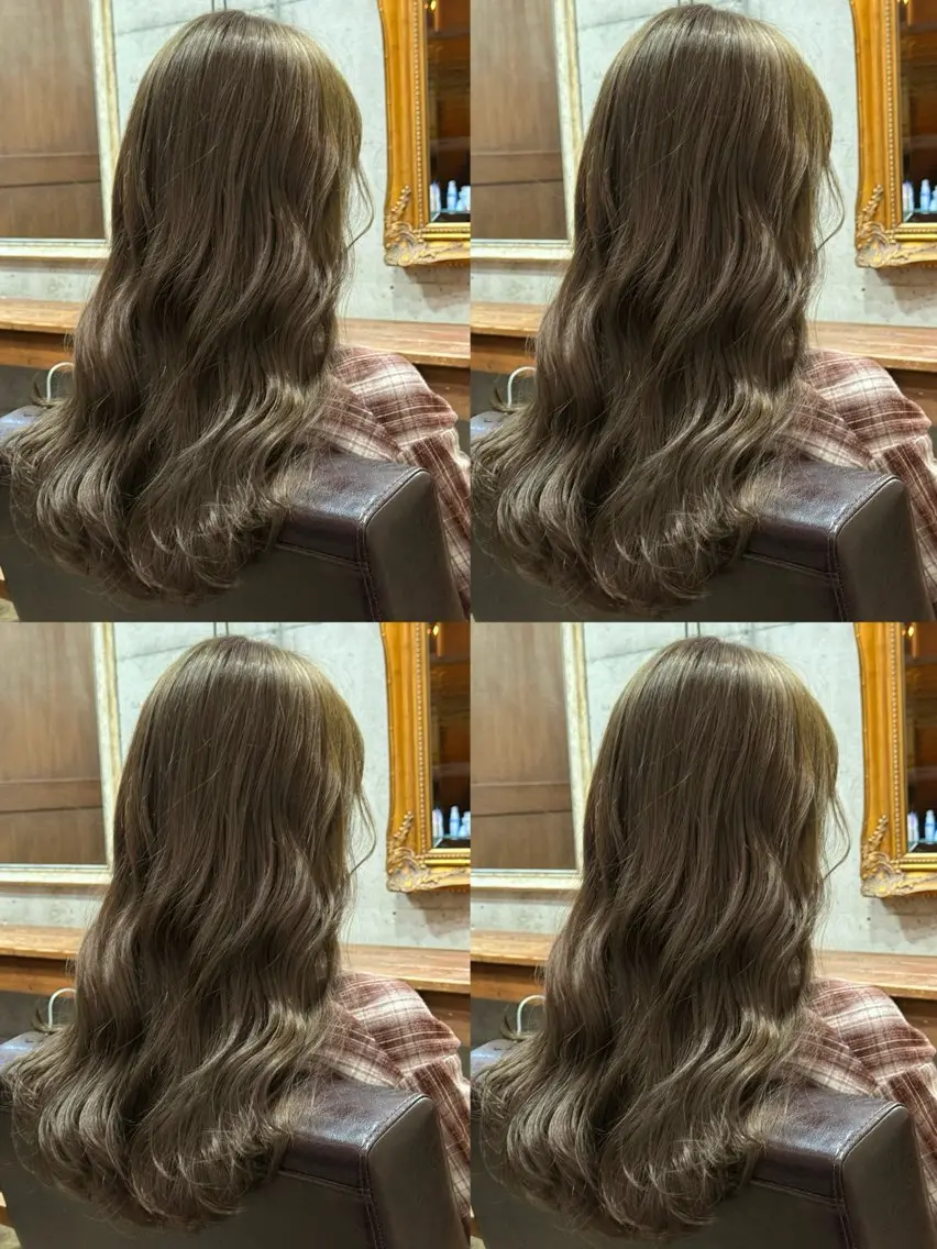 セミロング カラー カット ヘアカラー トリートメント ✂︎cadre✂︎ 🪶かまだれいし🪶のヘアスタイル