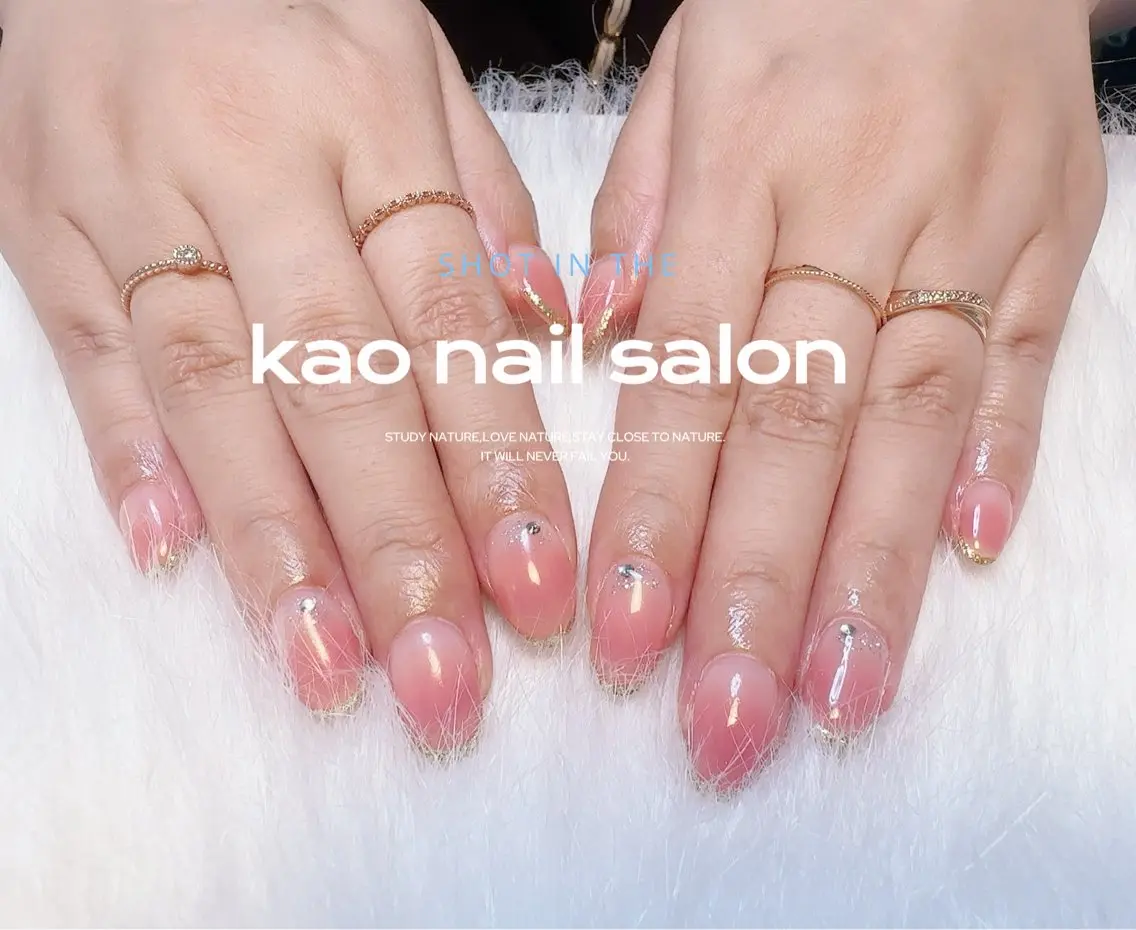ネイル ハンドネイル kao nail マグネット/長さだしのネイルデザイン