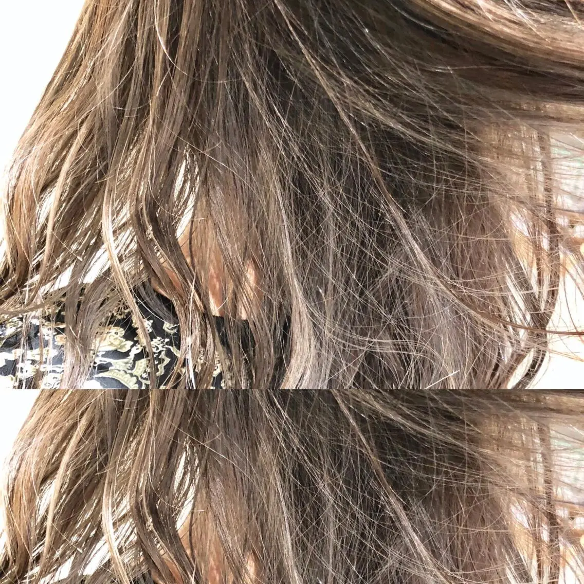 セミロング カラー パーマ ヘアアレンジ セミロングパーマ バレイヤージュ ベージュカラー 黒髪 フォギーベージュ 【ツヤ髪美容師】 ツダケイスケのヘアスタイル