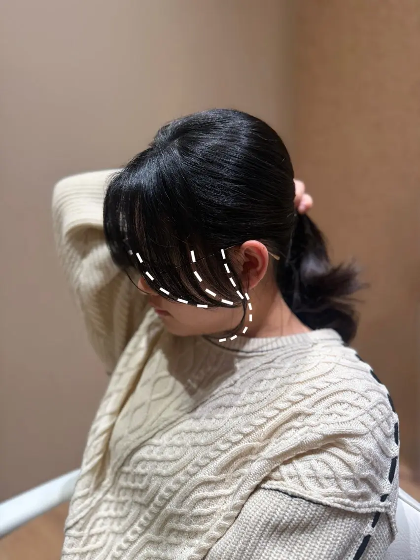 セミロング 顔周りカット 岡嶋乃愛/layer cut🌈南船橋のヘアスタイル