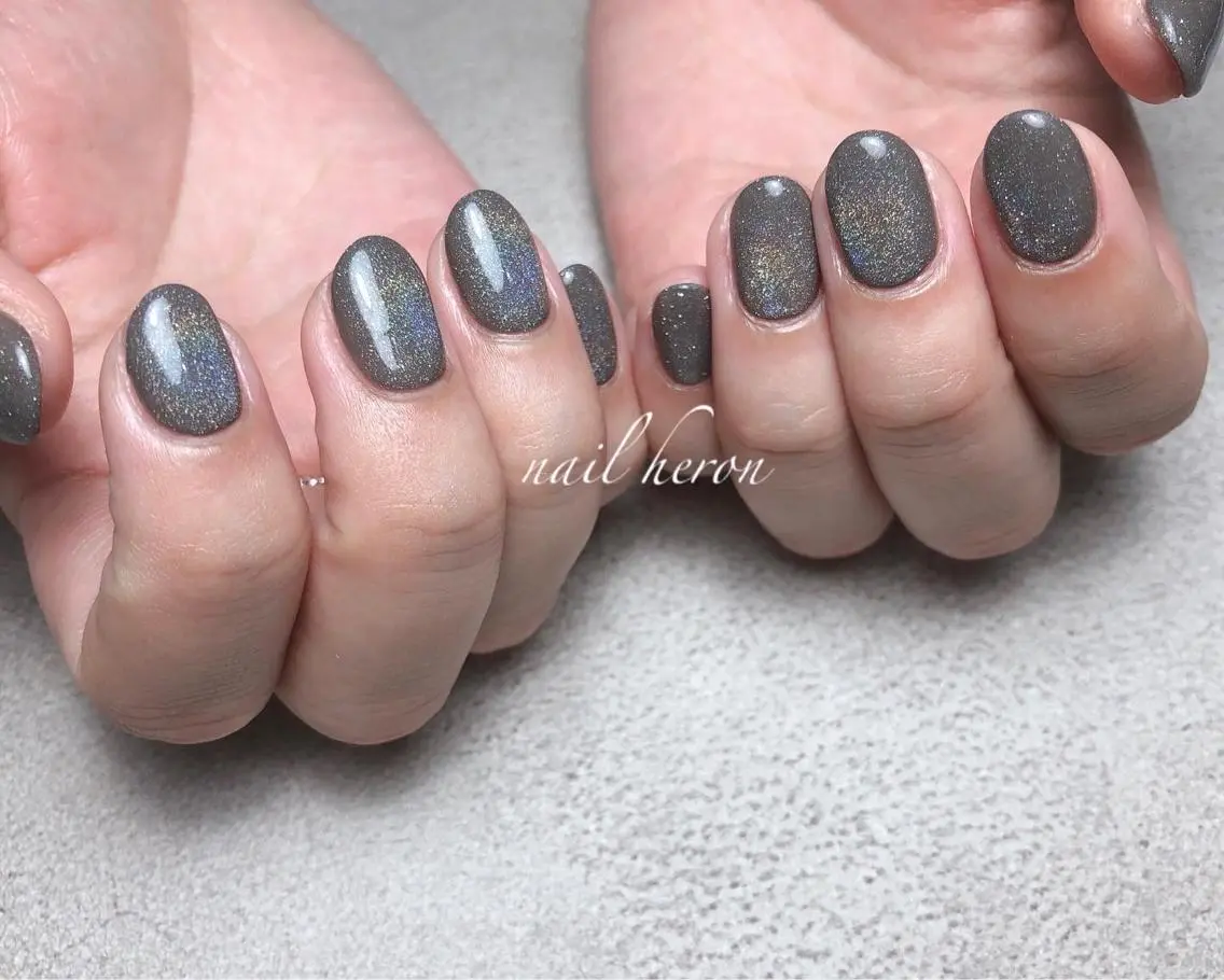 ネイル マグネットネイル ハンドネイル saki_ nail heronのネイルデザイン