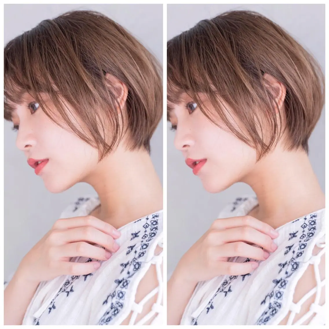 ショート カラー パーマ 💘透明感カラー💘 沖本 将宏のヘアスタイル