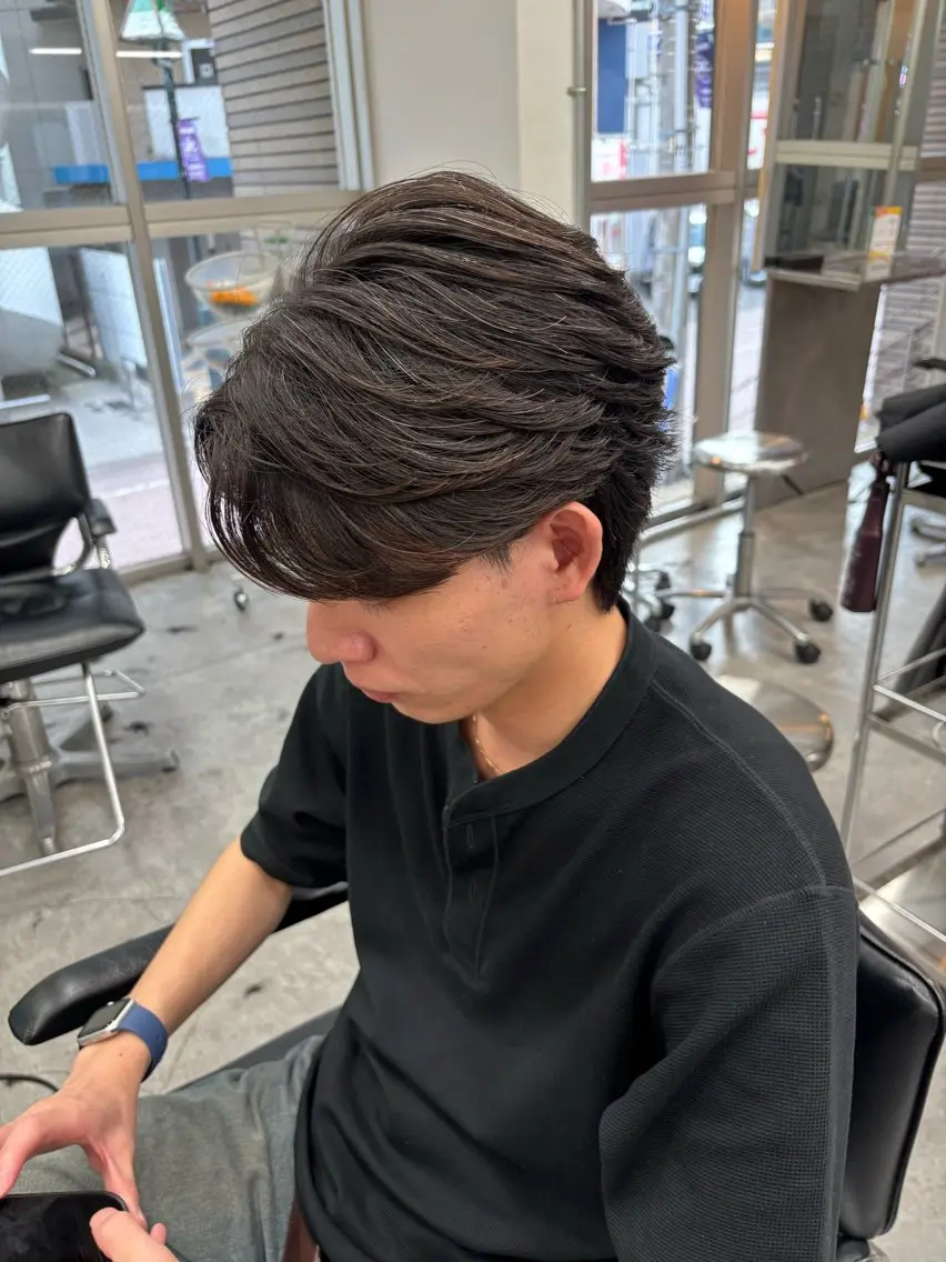 パーマ メンズ カット パーマ メンズ特化✨️ 韓国風パーマ🔥一八のヘアスタイル