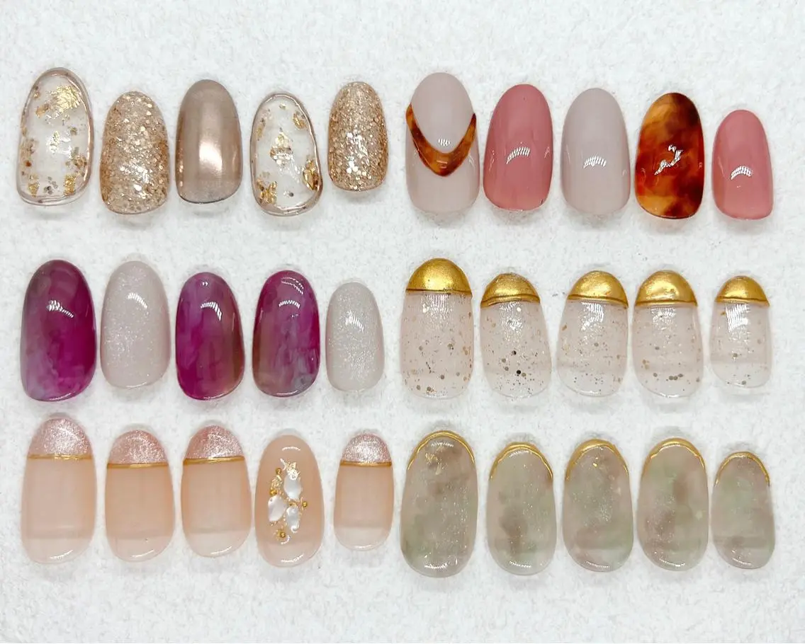 ネイル マグネットネイル ミラーネイル ニュアンスネイル Nail Mikakoのネイルデザイン