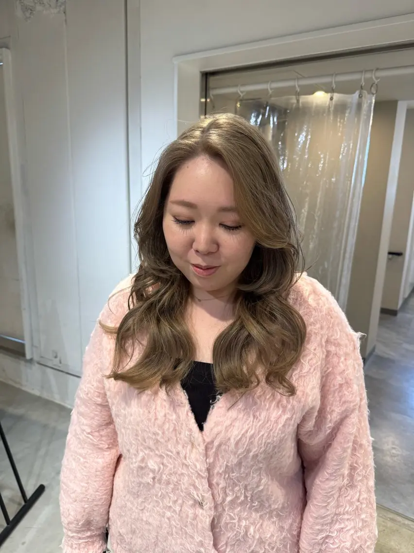 セミロング カット ヘアカラー トリートメント 新宿/顔周りカット +レイヤー＝しずく♩のヘアスタイル